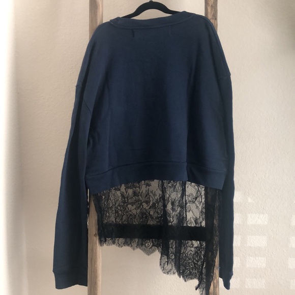 COPY - Filles a Papa “Welcome on Board” Sweatshirt with Lace Detail Size 3 - Picture 2 of 7